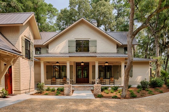 Exterior - Front Elevation 3 for Southern House Plan #928-316 - 3 bed, 4 bath