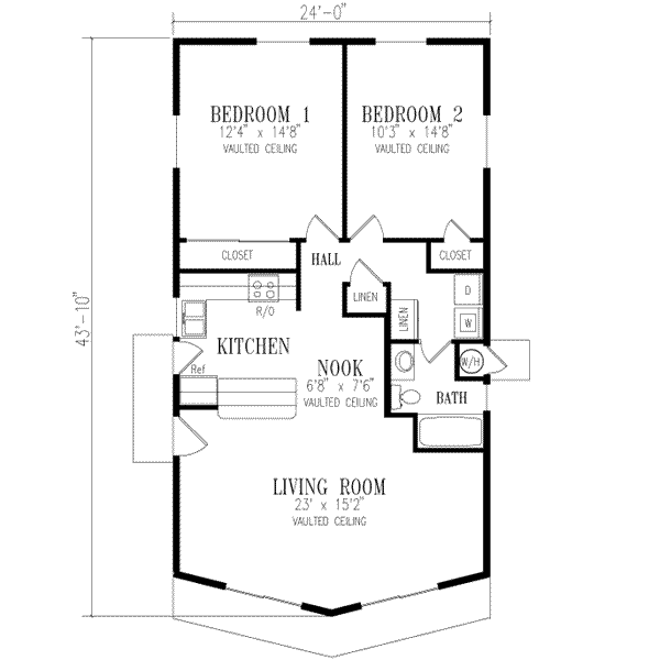Architectural House Design - Mediterranean Floor Plan - Main Floor Plan #1-143