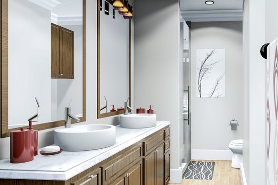 Interior - Master Bathroom for Cottage House Plan #406-9660 - 3 bed, 2 bath