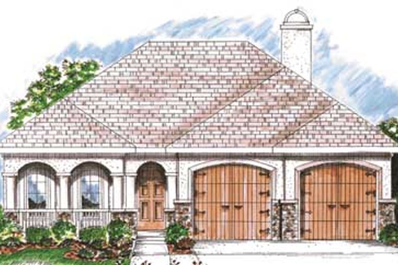 Dream House Plan - European Exterior - Front Elevation Plan #20-1372