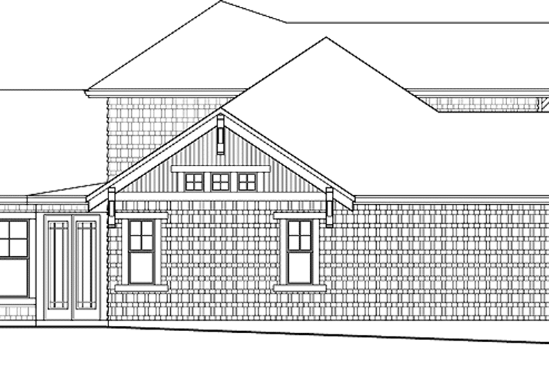 Dream House Plan - Exterior - Other Elevation for Craftsman House Plan #132-468 - 3 bed, 2.5 bath