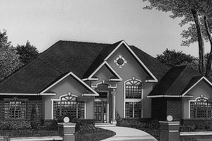Dream House Plan - European Exterior - Front Elevation Plan #11-261