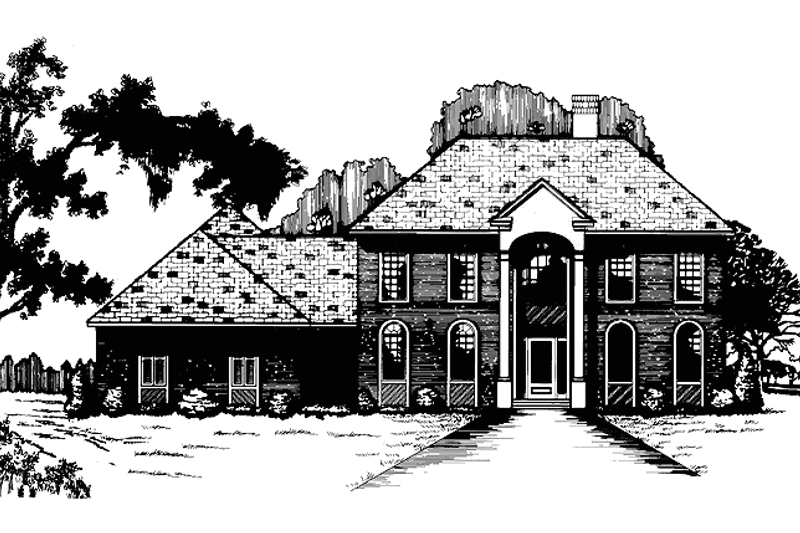 Dream House Plan - Classical Exterior - Front Elevation Plan #15-315