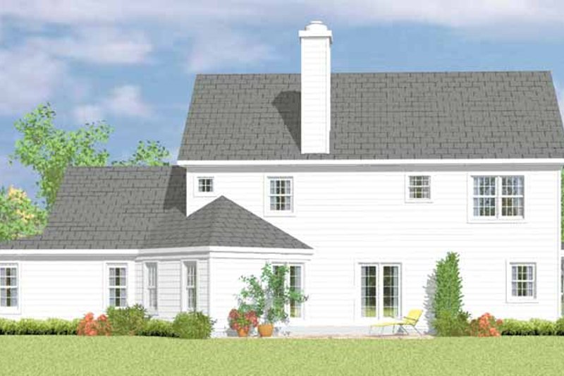 Dream House Plan - Exterior - Rear Elevation for Victorian House Plan #72-1090 - 4 bed, 2.5 bath