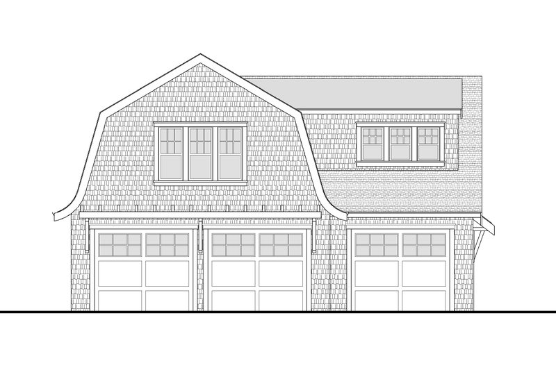 Home Plan - Exterior - Front Elevation 4 for Farmhouse House Plan #1114-49 - 2 bed, 1 bath