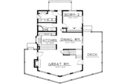 Modern Style House Plan - 2 Beds 2 Baths 1770 Sq/Ft Plan #96-217 