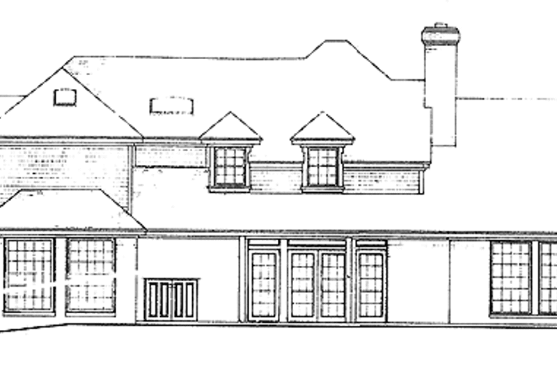 Dream House Plan - Exterior - Rear Elevation for Mediterranean House Plan #310-1071 - 4 bed, 3.5 bath