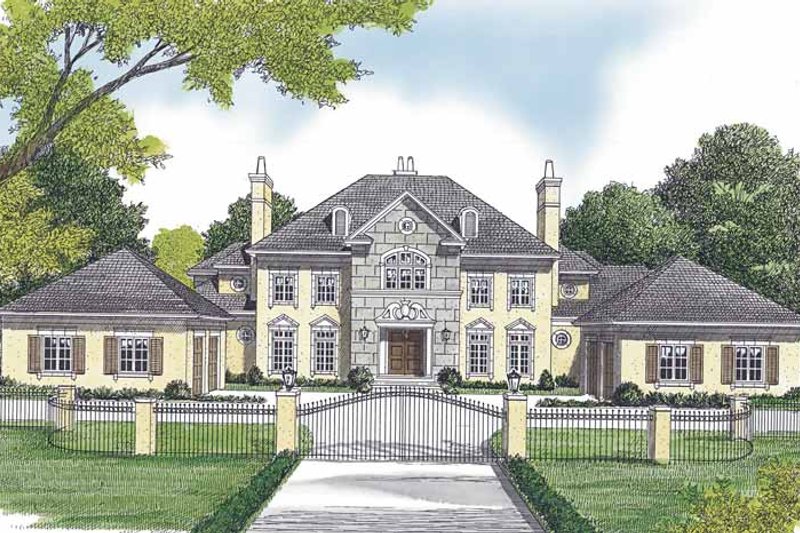 Dream House Plan - European Exterior - Front Elevation Plan #453-600
