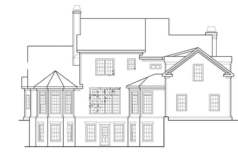 Home Plan - Exterior - Rear Elevation for Country House Plan #927-260 - 4 bed, 4.5 bath