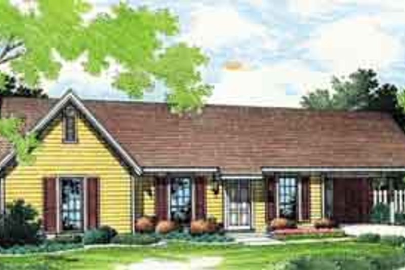 Dream House Plan - Ranch Exterior - Front Elevation Plan #45-233