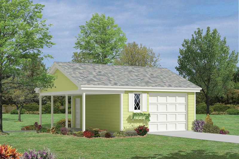 Home Plan - Exterior - Front Elevation 3 for Traditional House Plan #57-629, 0 bath