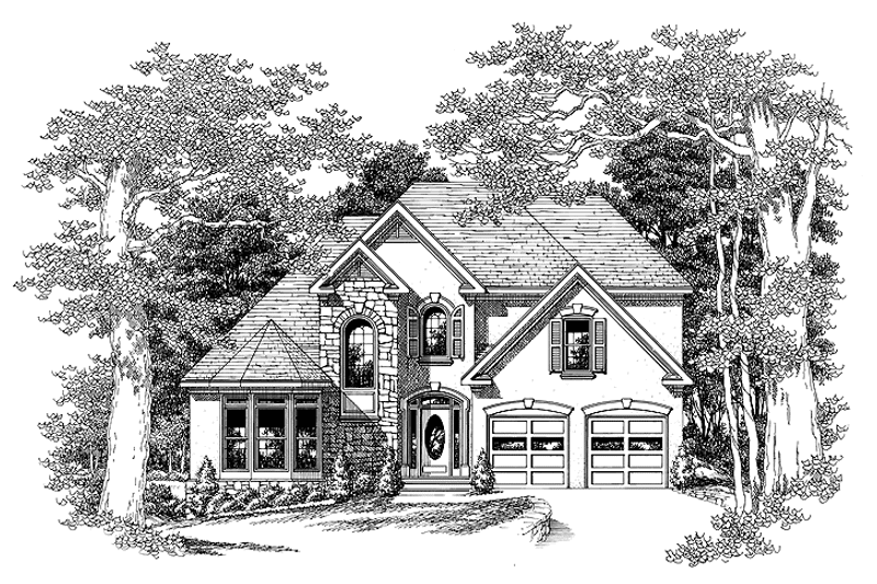 Home Plan - Exterior - Front Elevation 3 for Country House Plan #927-93 - 3 bed, 2.5 bath