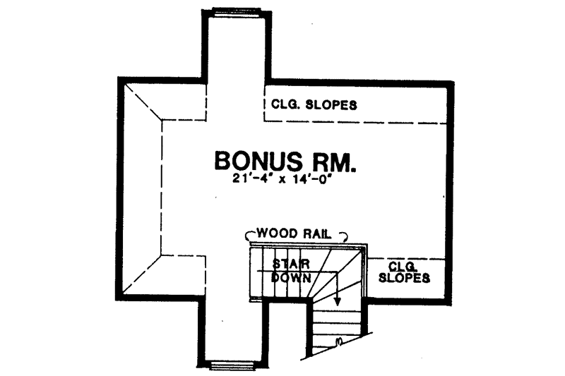 Home Plan - Floor Plan - Other Floor for Traditional House Plan #40-458 - 4 bed, 2.5 bath