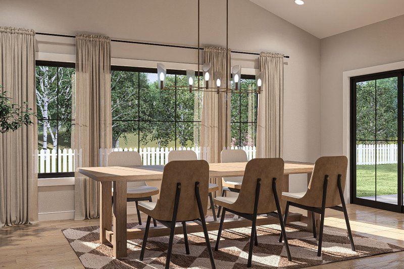 House Design - Interior - Dining Room for Farmhouse House Plan #455-237 - 4 bed, 4 bath