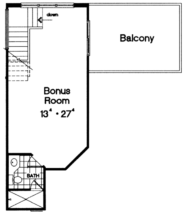 Dream House Plan - Mediterranean Floor Plan - Upper Floor Plan #417-649