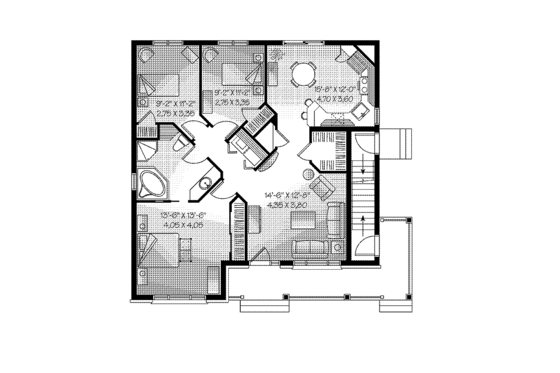 Floor Plan - Main Floor for European House Plan #23-2447 - 9 bed, 3 bath