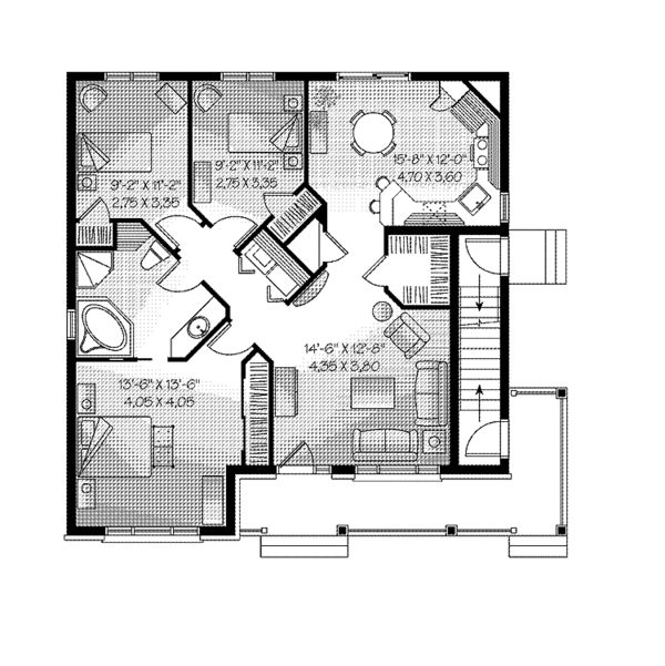 European Floor Plan - Main Floor Plan #23-2447