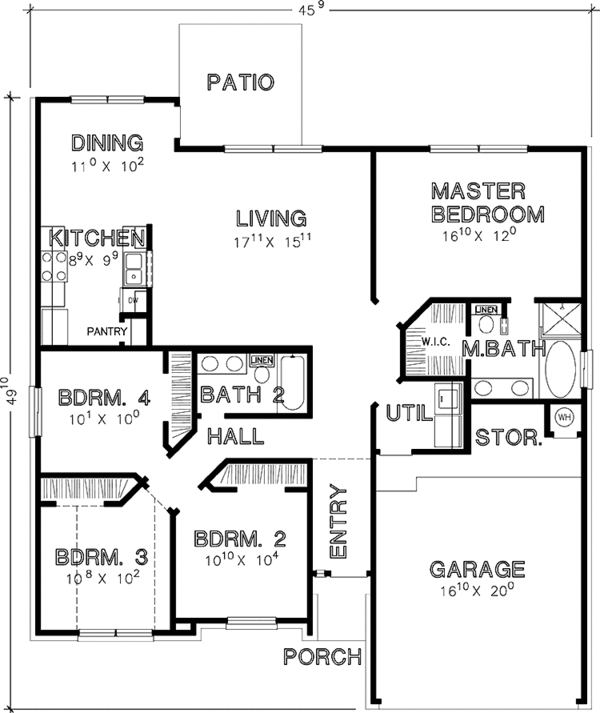 Dream House Plan - European Floor Plan - Main Floor Plan #472-423