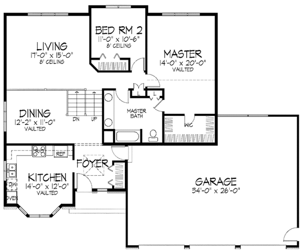 Home Plan - European Floor Plan - Main Floor Plan #51-705