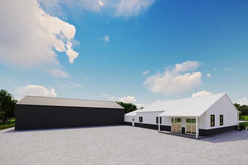 House Design - Exterior - Other Elevation 5 for Barndominium House Plan #1107-11 - 3 bed, 3 bath