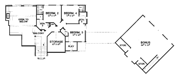 Home Plan - Mediterranean Floor Plan - Upper Floor Plan #472-231