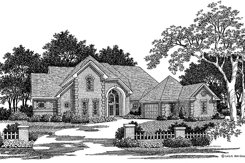 Dream House Plan - Traditional Exterior - Front Elevation Plan #952-21