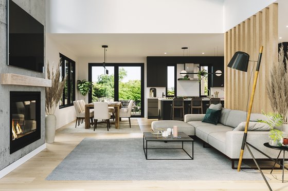 Interior - Dining Room 1 for Contemporary House Plan #23-2761 - 3 bed, 2.5 bath