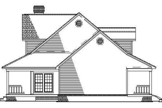 Exterior - Other Elevation 1 for Colonial House Plan #17-2936 - 3 bed, 2.5 bath