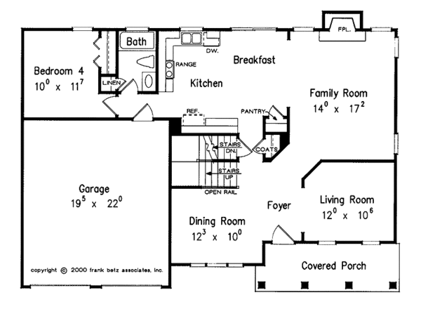 House Design - Country Floor Plan - Main Floor Plan #927-754