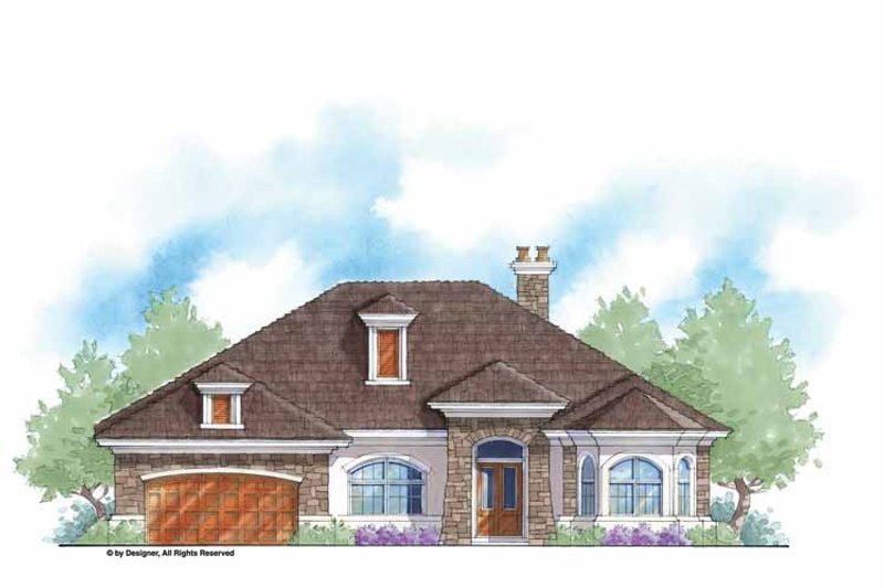 Home Plan - Exterior - Front Elevation 3 for Country House Plan #938-50 - 3 bed, 3.5 bath