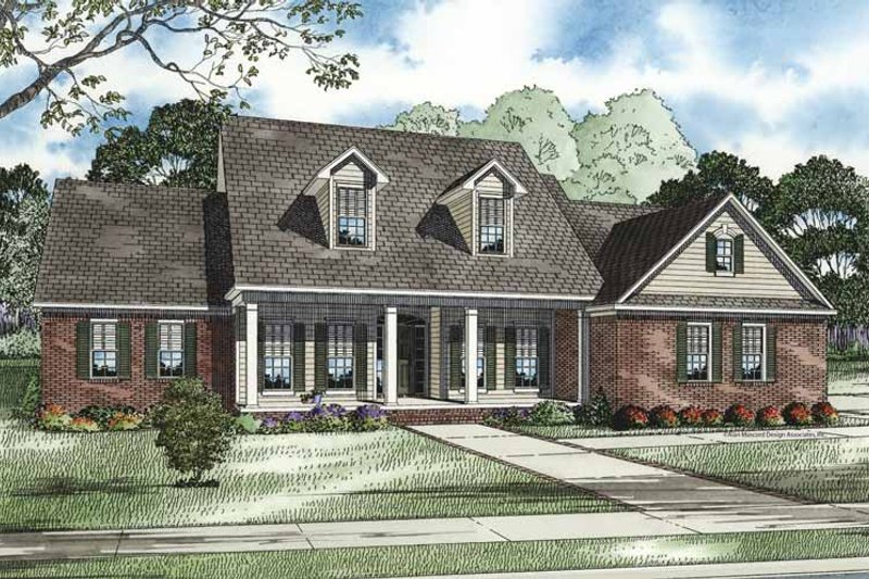 Home Plan - Country Exterior - Front Elevation Plan #17-2727