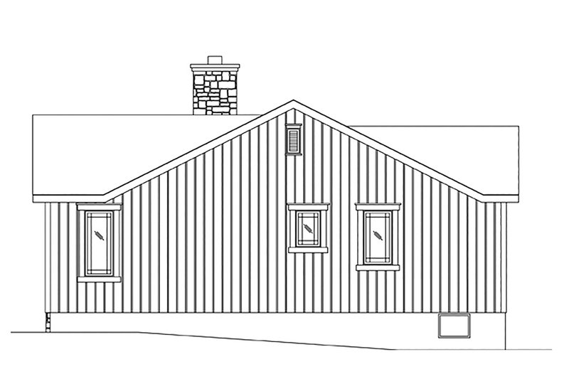 Dream House Plan - Exterior - Other Elevation for Cottage House Plan #22-589 - 2 bed, 2 bath