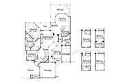 European Style House Plan - 4 Beds 3.5 Baths 4308 Sq/Ft Plan #411-821 