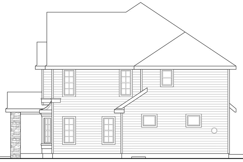 Home Plan - Exterior - Other Elevation 1 for Traditional House Plan #124-598 - 4 bed, 3.5 bath