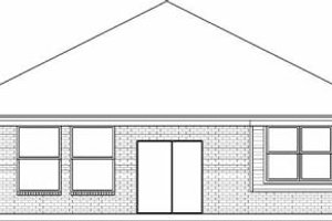 Exterior - Rear Elevation for Traditional House Plan #84-125 - 3 bed, 2 bath