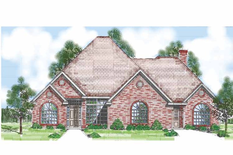 Home Plan - Exterior - Front Elevation 3 for Traditional House Plan #52-262 - 4 bed, 3.5 bath