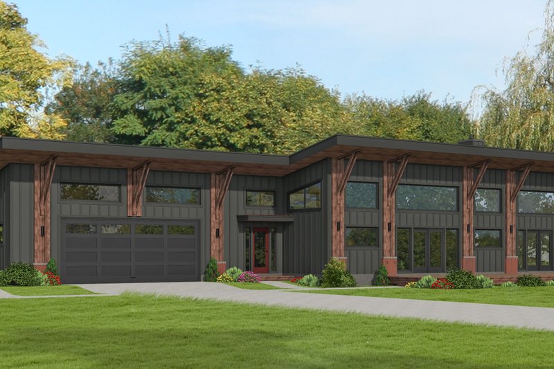Country Style House Plan - 2 Beds 2.5 Baths 1923 Sq/Ft Plan #932-1312