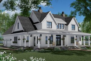 Exterior - Front Elevation 4 for Farmhouse House Plan #51-1150 - 3 bed, 3.5 bath