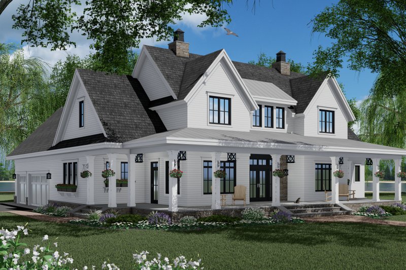 Dream House Plan - Exterior - Front Elevation 4 for Farmhouse House Plan #51-1150 - 3 bed, 3.5 bath