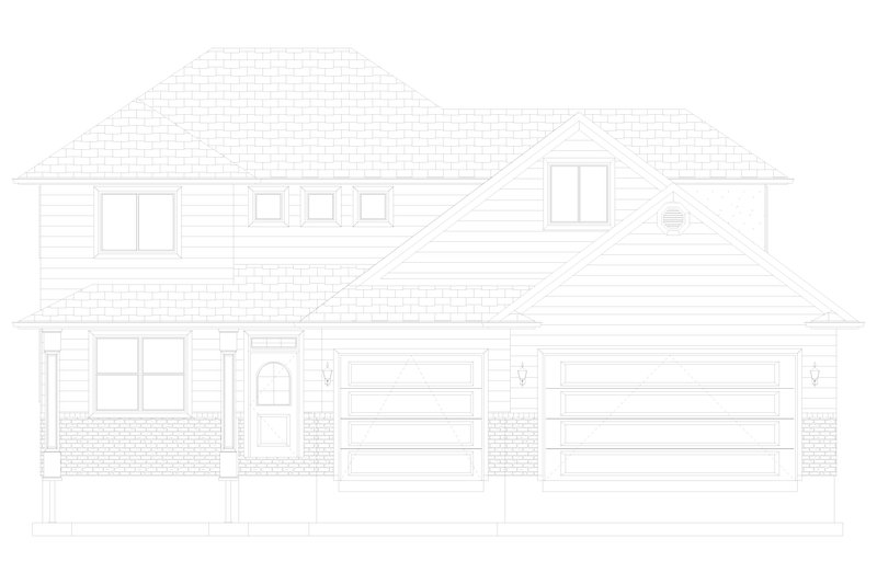 House Plan Design - Exterior - Front Elevation 4 for Craftsman House Plan #1060-52 - 4 bed, 2.5 bath