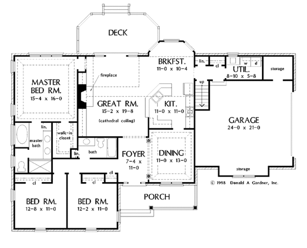 Home Plan - Classical Floor Plan - Main Floor Plan #929-417