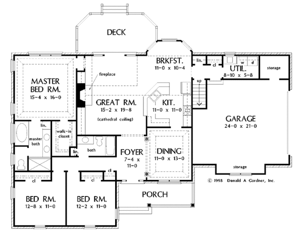Architectural House Design - Classical Floor Plan - Main Floor Plan #929-417