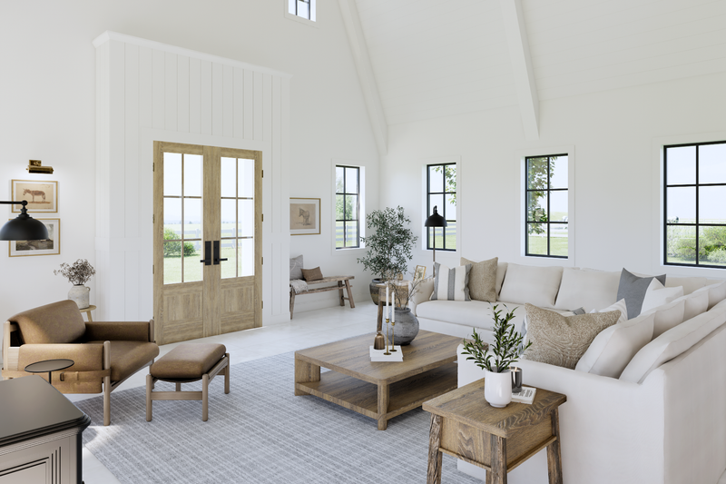 Architectural House Design - Interior - Family Room 2 for Barndominium House Plan #1114-123 - 1 bed, 1 bath