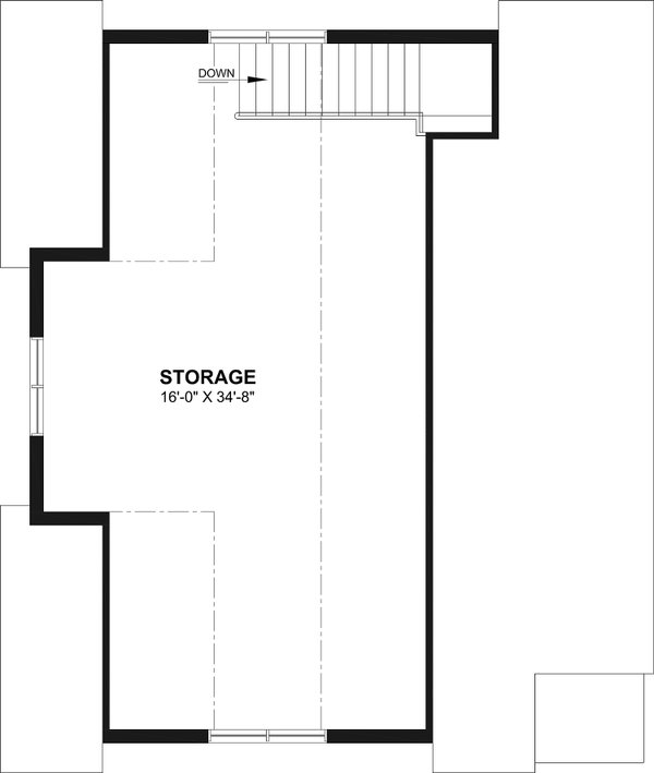 Farmhouse Floor Plan - Upper Floor Plan #23-2889