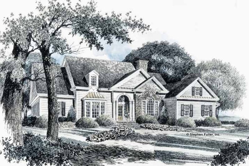 House Plan Design - Country Exterior - Front Elevation Plan #429-88