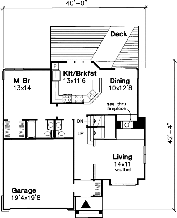 House Design - Craftsman Floor Plan - Main Floor Plan #320-531