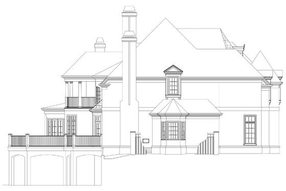 Exterior - Other Elevation 1 for European House Plan #119-421 - 4 bed, 4.5 bath