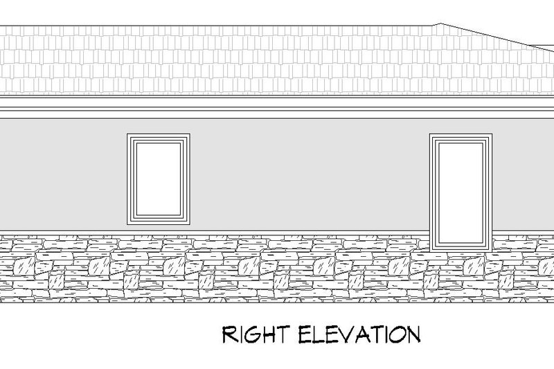 House Blueprint - Exterior - Other Elevation 1 for Contemporary House Plan #932-1462 - 3 bed, 3 bath