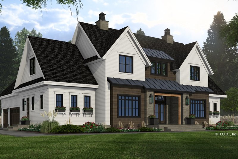 House Design - Exterior - Front Elevation 5 for Farmhouse House Plan #51-1256 - 5 bed, 4.5 bath