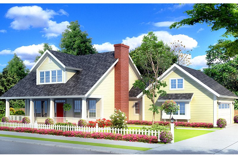 Dream House Plan - Exterior - Front Elevation 3 for Country House Plan #513-2141 - 3 bed, 2.5 bath
